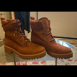 Timberland Rust Color Lace Up Boots